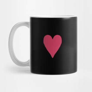 Small Viva Magenta Heart Pantone Color of the Year 2023 Mug